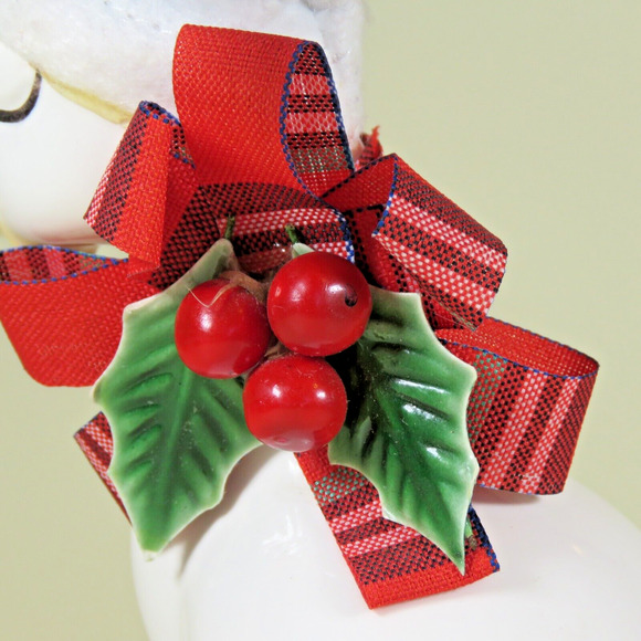 VTG Ceramic Christmas Goose Duck Hat Bow Figurine Decor Artistic Expressions 6” - Picture 4 of 16